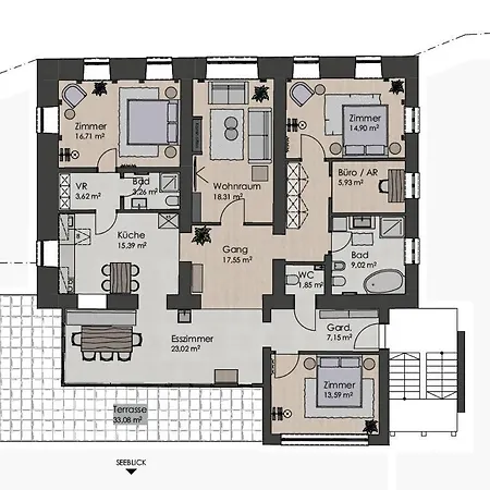 Residenz Aichwaldsee 2 Mit Privaten Seezugang Und Badestrand * Unteraichwald