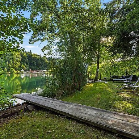 公寓 Residenz Aichwaldsee 2 Mit Privaten Seezugang Und Badestrand